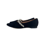 All Black - Women's Royal Mary Jane Flat Shoe