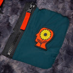 Novelty Dyed Fur Sunflower Tactical Vest - Black