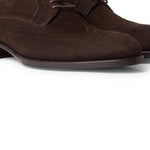 Brioni - Men's Suede Brogue Derby Shoes