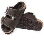 Birkenstock - Unisex Arizona Shearling Suede Narrow Sandals