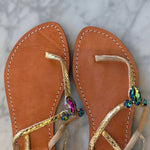 Mystique - Women's Virtual Crystal Thong Sandal
