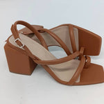 Lafayette 148 - Women's Calfskin Leather Heeled City Slingback Sandals