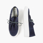 All Black - Women's Gathered Sneaker