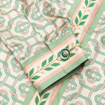 Printed L/S Silk Shirt - Laurel Monogram Light
