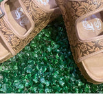 Very G - Women's Tooled Western Buckle Sandals