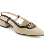 Andrea - Women's Slingback Pointed Toe Low Heel Pumps