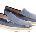 Martin Dingman - Men's Venetian Washed Canvas Loafer