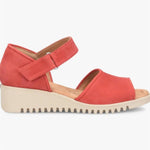 Sofft - Women's Daniella Brushed Italian Leather Peep Toe Wedge Sandals