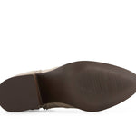 Forastero - Women's Real Leather Side Zipper Booties