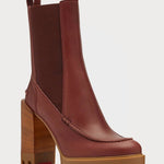 Christian Louboutin - Pre-loved Women's Glory Leather Lug Sole Chelsea Booties
