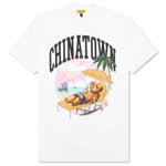 Chinatown Smiley Beach Bear T-Shirt - White