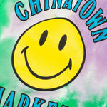 Chinatown Smiley Multi Sweatshorts - Tie Dye Purple