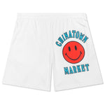 Chinatown Smiley Multi Sweatshorts - White
