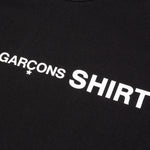 Comme Des Garcons SHIRT Front Logo S/S Tee - Black
