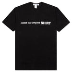 Comme Des Garcons SHIRT Front Logo S/S Tee - Black