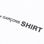 Comme Des Garcons SHIRT Front Logo S/S Tee - White