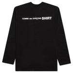 Comme Des Garcons SHIRT Rear Logo L/S Tee - Black
