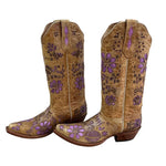 Johnny Ringo - Women's A. Bison Orchid Pointed Toe Western Boots