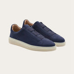 Fabiano Ricci - Men's Velour Abisso Suede Slip-on Sneakers