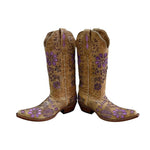Johnny Ringo - Women's A. Bison Orchid Pointed Toe Western Boots