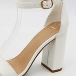 Bamboo - Women's Chunky Heel One Band Ankle Strap Sandals