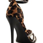 Andrea - Women's Leopard Print Heeled Sandal