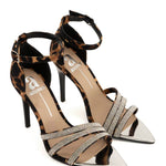 Andrea - Women's Leopard Print Heeled Sandal