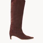 Staud - Women's Suede Western Wally Boot