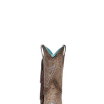 Corral - Women's Stamped Floral Fringe Suede Cowboy Boots