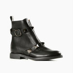All Black - Women's Pyramid Stud Boots