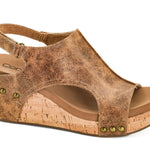 Corkys Footwear - Women's Carley Distressed Wedges