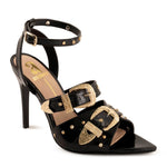 Andrea - Women's Ornate Buckles And Studs Sandal