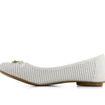 Andrea - Women's Laser Cut Pattern Ballerinas Flats