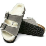 Birkenstock - Women's Arizona Shearling Suede Leather Sandals - Narrow