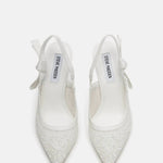 Steve Madden - Women's Mesh With Pearl Pointed-toe Slingback Pump High Heels