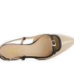 Andrea - Women's Slingback Pointed Toe Low Heel Pumps
