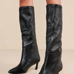 Steve Madden - Women's Lavan Kitten Heel Knee High Boots