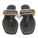 Tory Burch - Women's Mini Benton Chain Thong Sandals