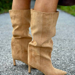 Ccocci - Women's Pisa Pointed Toe Kitten Heel Boot