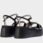 Wonders - Women's Leather Platform Shoes