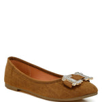 Rag Company - Women's Prajik Rhinestone Buckle Sparkle Ballerinas