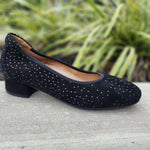 Piesanto - Women's Dressy Low Block Suede Heels