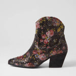 Django & Juliette - Women's Wagon Jewel Fabric Ankle Boots