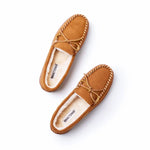 Minnetonka - Men's Pile Lined Hard Sole Moccasin Shoes