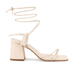 Raye - Women's Voyage Heel Leather Square Toe Sandals