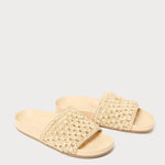 Loeffler Randall - Women's Henri Crochet Straw Sandal
