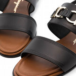 Salvatore Ferragamo - Women's Gancini-plaque Leather Sandals