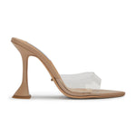Tony Bianco - Women's Marcel Vinylite Slip On Open Toe Mules Heels