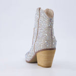 Cushionaire - Women's Bravo Sparkly Rhinestone Western Cowboy Ankle Boots