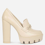 London Rag - Women's Corrine Chained Chunky Loafers